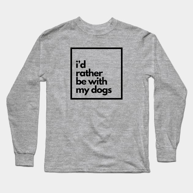 Dogs > People Long Sleeve T-Shirt by DDT Shirts